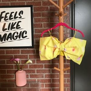 🍦 CUTE YELLOW ICE CREAM BOW BANDEAU 🍦